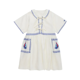 MAISON BARCOS EMBROIDERED DRESS (2-12Y)