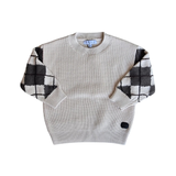 MANN ARGYLE SLEEVES SWEATER (2-12Y)
