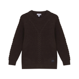 MANN BRAIDED CABLE KNIT SWEATER (2-16Y)