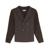 MANN CABLE KNIT SLEEVES BLAZER (2-12Y)