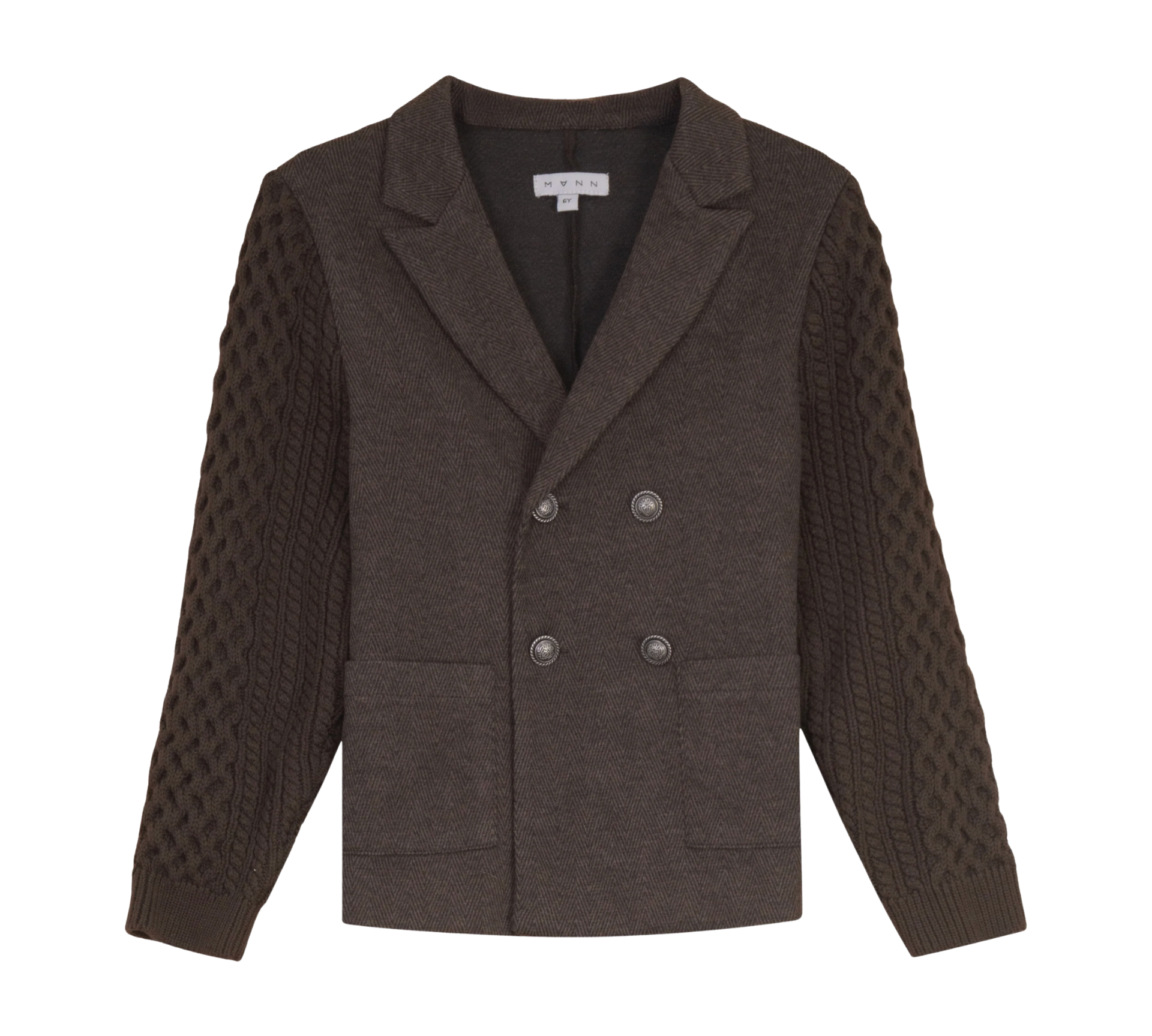 MANN CABLE KNIT SLEEVES BLAZER (2-12Y)
