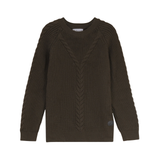 MANN BRAIDED CABLE KNIT SWEATER (2-16Y)