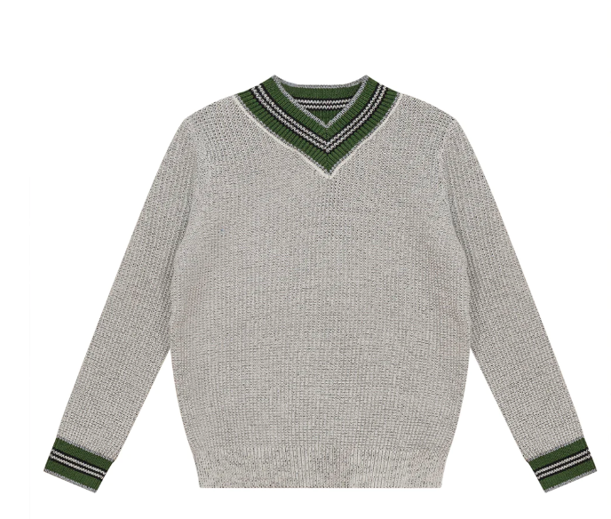 MANN STRIPE EDGE CABLE SWEATER(2-14Y)