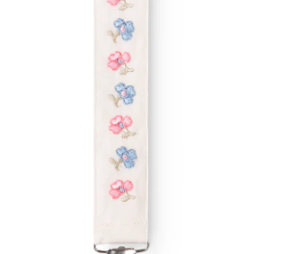 MARMAR ALO EMBROIDEREY PACIFIER CLIP (OS)