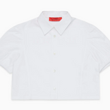 MAX & CO CROPPED BUTTON UP BLOUSE (10-16Y)