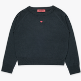 MAX & CO WOOL SWEATER W/HEART EMB(10-16Y)