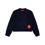 MAX & CO CHECKERED PATTERN KNIT SWEATER (12-16Y)
