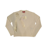 MAX & CO BOW PRINT KNIT SWEATER (12-16Y)
