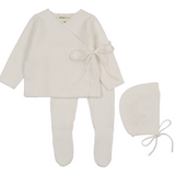 MEMA KNITS KNIT BRIS SET W/BONNET (3M)
