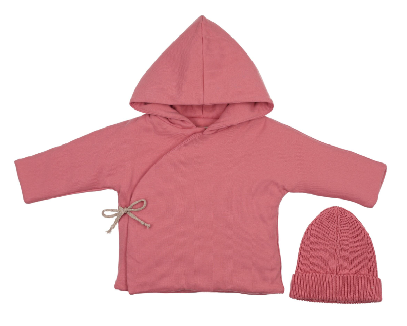 MEMA KNITS QUILTED JACKET W/BEANIE (3M-24M)