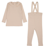 MEMA KNITS RIB RUFFLE COLLAR 2PC SET (6M-24M)