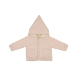 MEMA KNITS HOODED SHERPA  KNIT SWEATER (3M-12M)
