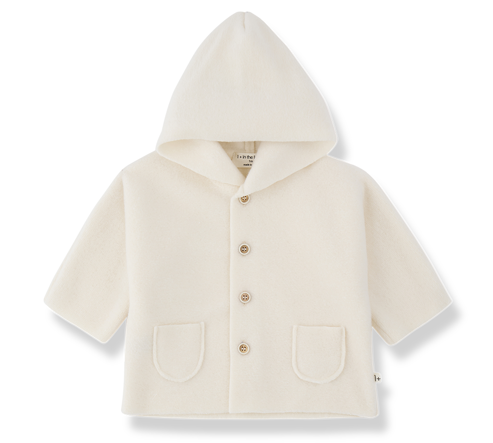 1+ IN THE FAMILY MENTON HOODED JACKET (3M-24M)