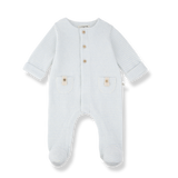 1+ IN THE FAMILY METZ JUMPSUIT W/FEET (1M-6M)