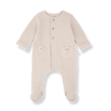 1+ IN THE FAMILY METZ JUMPSUIT W/FEET (1M-6M)