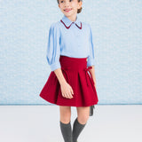 MIMSOL BICOLOR TWILL SHIRT (4-12A)
