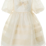 MIMISOL GATHERED LINEN GAUZE DRESS (4-12A)