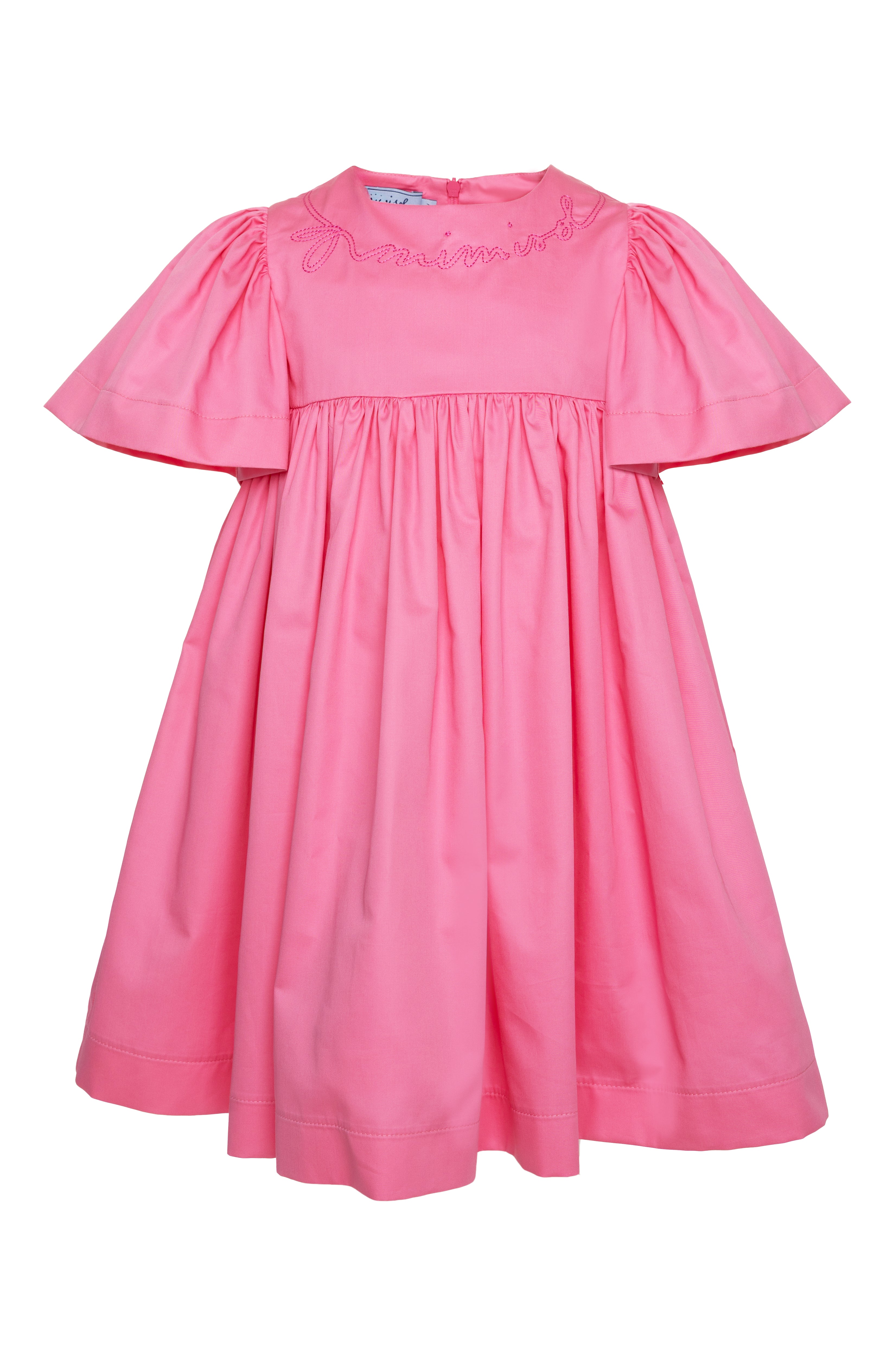 MIMISOL LOGO EMBROIDERED DRESS (2-7A)