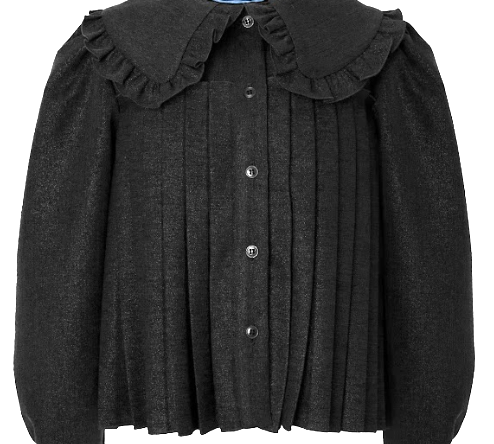 MIMISOL LUREX PLEATED SHIRT (12-18A)
