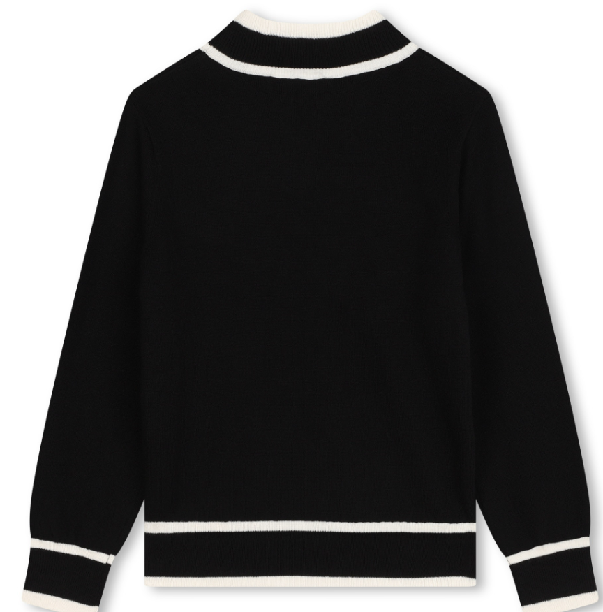 KARL LAGERFELD MINI ME COLLAR SWEATER(4-16A)