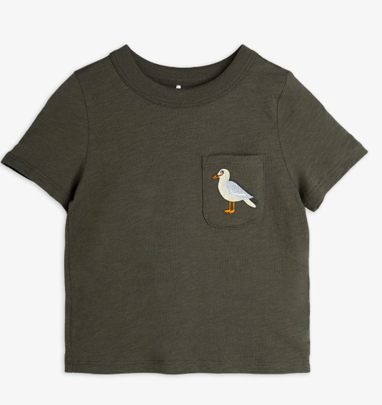 MINI RODINI SEAGULL EMB SS TSHIRT (9M-7Y)