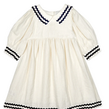 MIPOUNET ISALINE LINEN COLLARED DRESS(2-12Y)