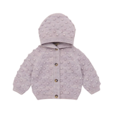 MISHA & PUFF HOODED POPCORN CARDI (0M-24M)