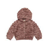 MISHA & PUFF HOODED POPCORN CARDIGAN(0M-24M)