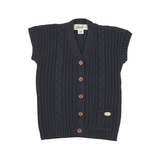 MON TRESOR BRAIDED KNIT VEST (4-8Y)