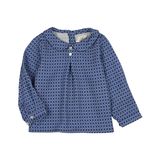 MON TRESOR PRINTED PLEAT SHIRT (24M-3Y)