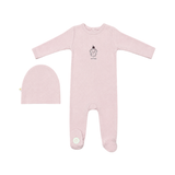 MON TRESOR MON TARTE GIRLS FOOTIE W/HAT(3M-6M)