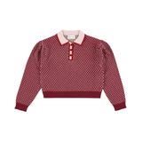 MORLEY ZUG KNITTED POLO TOP (12-16Y)