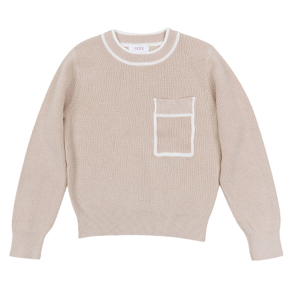 MOTU BRAM POCKET LS SWEATER(2-16Y) - Klade Children's Boutique