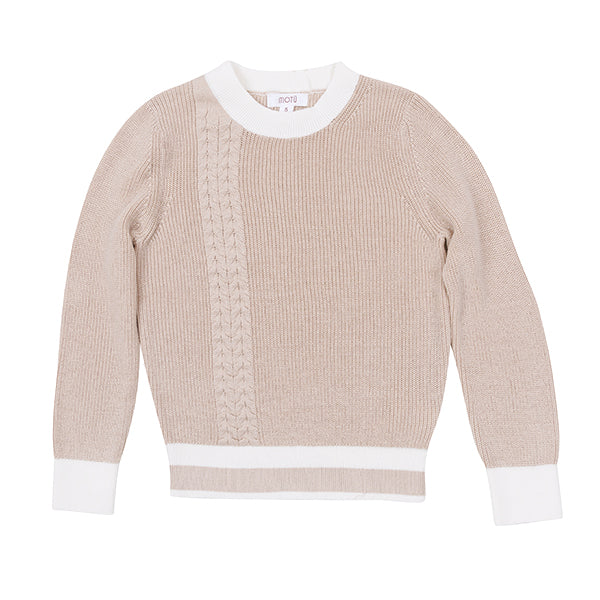 MOTU HEATH CABLE LS SWEATER(2-16Y) - Klade Children's Boutique