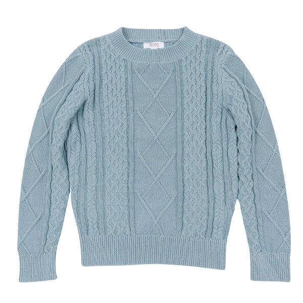 MOTU PENN MIX KNIT LS SWEATER(2-16Y) - Klade Children's Boutique