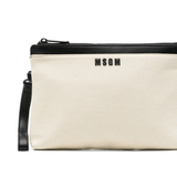 MSGM CANVAS LEATHER POCHETTE (OS)