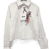 MSGM GIRLS BOXY POPLIN SHIRT (12-14Y) - Klade Children's Boutique