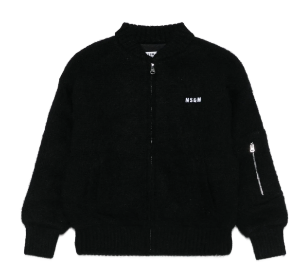 MSGM KNIT BOUCLE BOMBER (10-14Y)