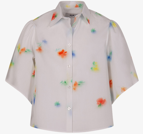 MSGM SS POPLIN SHIRT (12-14Y)