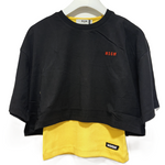 MSGM SS TSHIRT COMBO RIB TANK (12-14Y) - Klade Children's Boutique