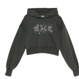 MSGM WASHED CROPPED HOODIE (4-14Y)