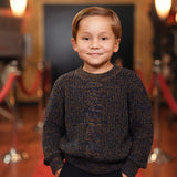MOTU BLAISE CENTER CABLE SWEATER (2-16Y)