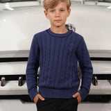 MOTU ARCHER PIPED CABLE CREW TOP (2-16Y)