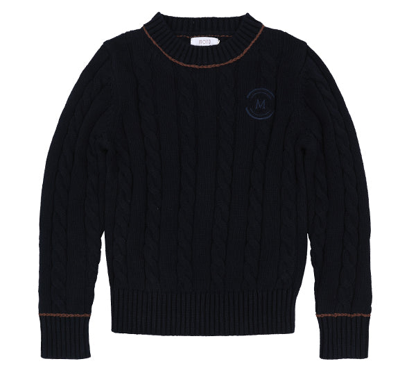 MOTU ARCHER PIPED CABLE CREW TOP (2-16Y)