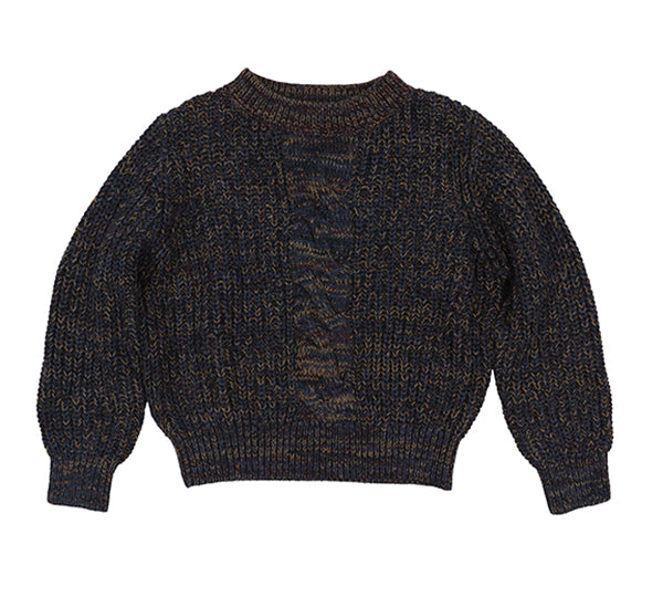 MOTU BLAISE CENTER CABLE SWEATER (2-16Y)