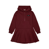 N21 LS HOODED HALF ZIP SWEAT DRESS (4-14Y)