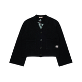 N21 KNIT JACQUARD CARDIGAN (12-16Y)