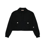 N21 KNIT CARDIGAN W/COLLAR & JEWELS(14-16Y)