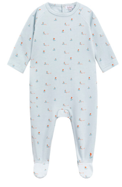 OUBON ALL OVER BOAT FOOTIE (1M-9M) - Klade Children's Boutique
