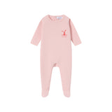 OUBON BUNNY GIRLS FOOTIE W/HAT (3M-9M)